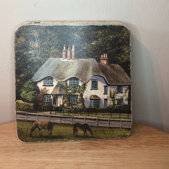 Set of 6 vintage historical European coasters GUC - Picture 3 of 8